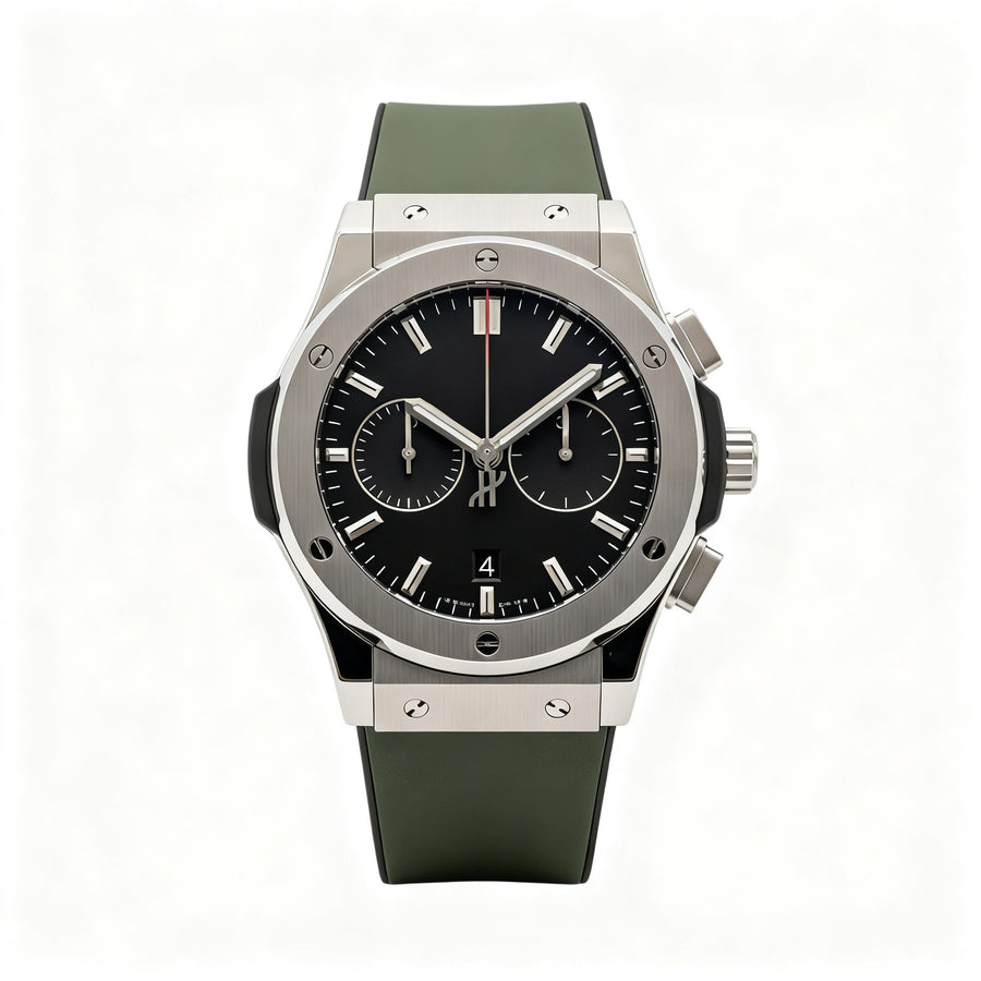 Reloj elegante para hombre color verde